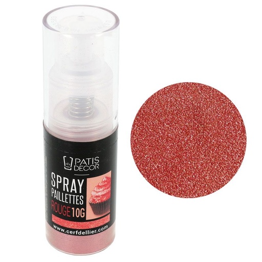 [00074517] SPRAY DE PAILLETTES ROUGE 10GRS