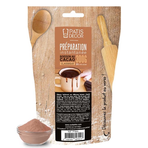 [00074520] MIX PREPARATION INSTANTANEE POUR CACAO CHAUD 300GRS