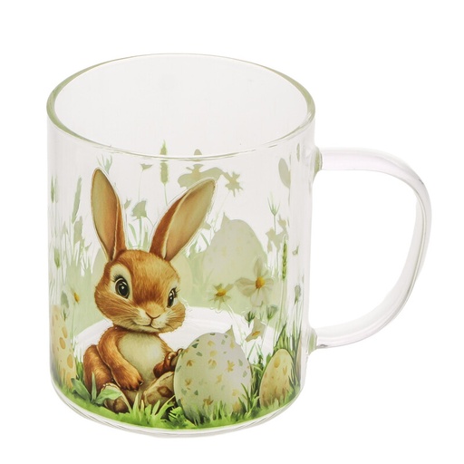 [00074540] GLAZEN MOK BUNNY "CARAMEL" 117 X 80MM H96MM 400ML