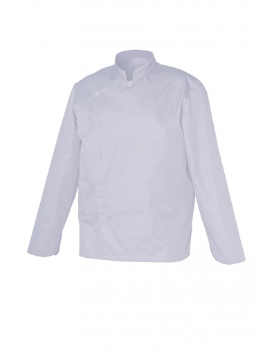 [00074604] SNV VESTE "GABIN" COTON BLANCHE TAILLE 5 "2XL" MANCHES LONGUES