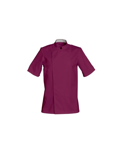 [00074631] SNV VESTE "COOKIE" COTON PRUNE TAILLE 4 "XL" MANCHES COURTES