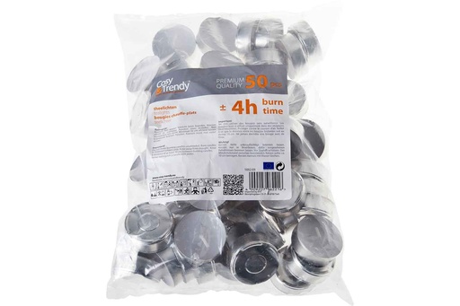 [00074655] BOUGIES CHAUFFE-PLAT DUREE DE 4HEURES 50PCS