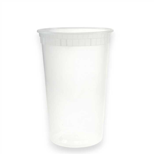 [00074741] REUSABLE PLASTIC SOUP CUP 1000ML PACK OF 25 PCS WITHOUT LID