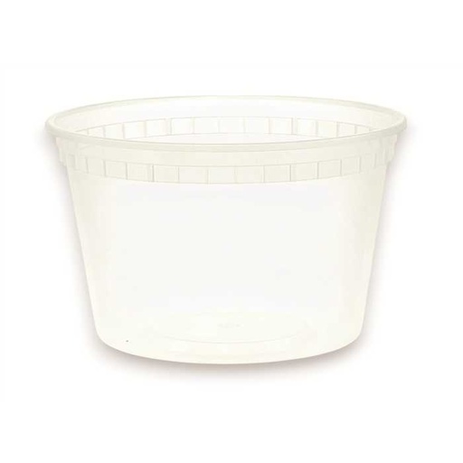 [00074742] POT A SOUPE REUTILISABLE EN PLASTIQUE 350ML PAQUET DE 25PCES **SANS COUVERCLE**