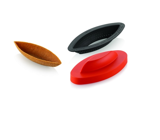 [00074775] MOULE SILIKOMART 3D TARTE RING OVAL 120X40 HT 20 MM - N.6 RING + CUTTER & SHAPE
