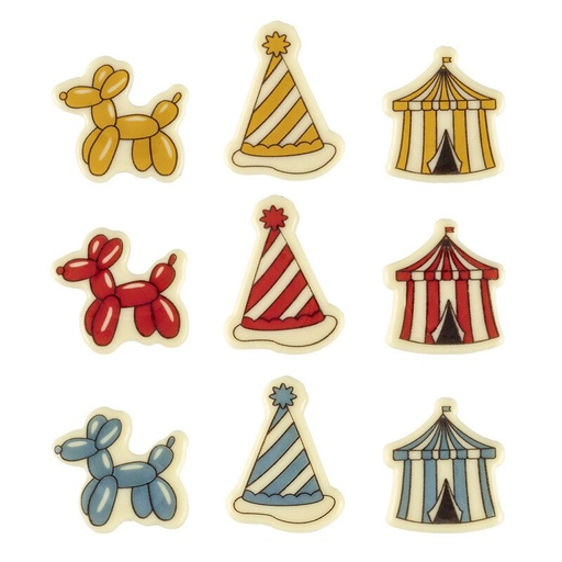 [00075221] 2069979 CIRCUS SET 4.6 x 5.1 / 4.2 / 3.4 CM 90PCS ON ORDER