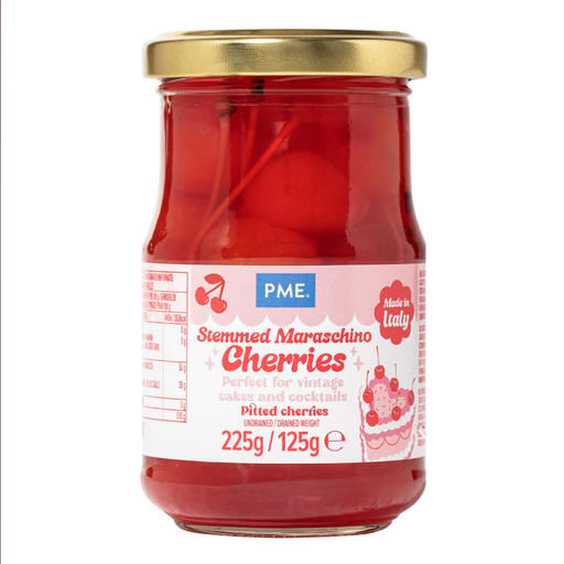 [00075294] MARASCHINO CHERRIES RED WITH STEM 225G