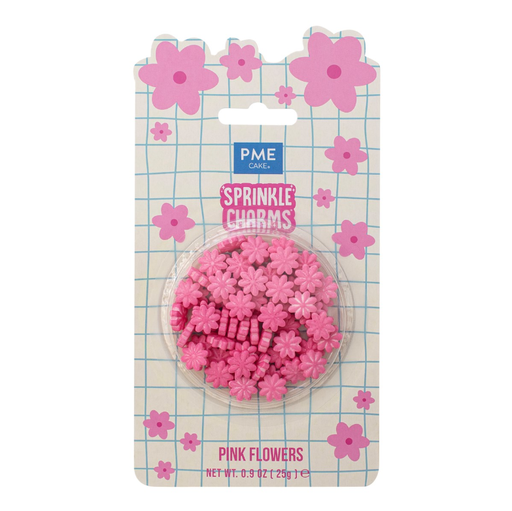 [00075314] MIX DECORS EN SUCRE FLEURS ROSES 25GR