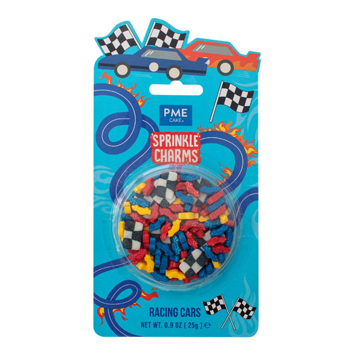 [00075333] GEMIXTE SUIKERDECORS RACECARS 25G