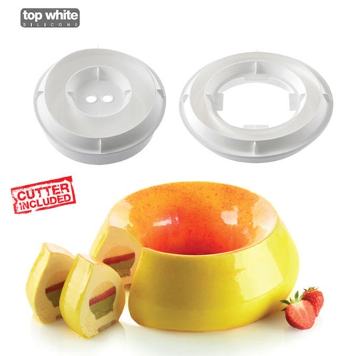 [51657219]  SILIKOMART KIT FLAME MOLD Ø 240MM H 85MM VOL 2000ML TORTAFLEX