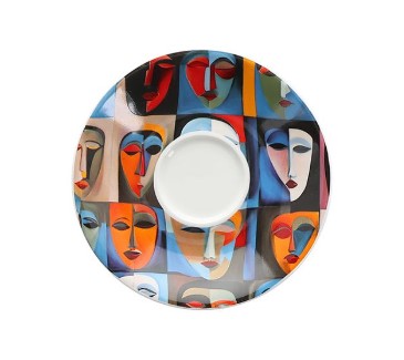 [00075668] BONBISTRO ABSTRACT BARISTA SOUS TASSE MOKA 12.5CM -610521