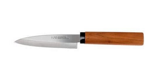 [57661256] KAI MES FRUITMES 9 CM MET HOUTEN BESCHERMHOES - DG-3002D