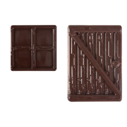 [08030772] 2015166 PORTE ET FENÊTRE EN CHOCOLAT 39PCES ***S/CDE