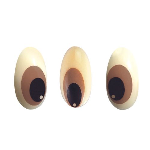 [08056603] 087028 PCB OVAL EYES PAG 3 DESIGNS 2.2X1.3 CM 171PCS ***S/CDE***
