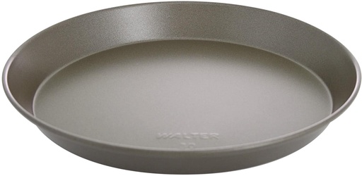 [51420024] ROUND PLATE 24CM BLACK SHEET METAL PLAIN EDGE 3.5CM