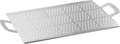 [57663645] GI-METAL PLATEAU RECTANGULAIRE PERFORE 25X40CM AVEC PIEDS