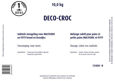 [05090009] IREKS DECO CROC 10KG BAG