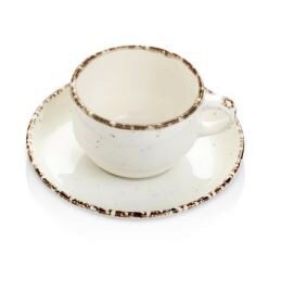 [60251766] GURAL ENT SIDE CUP 9CL AND SAUCER 12CM MOKA - 620697