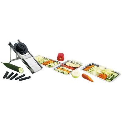 [57662963] BRON MANDOLINE RVS SUPER-PRO - 5 MESJES + TROLLEY