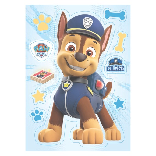 [08041933] HOSTIE SILHOUETTE CHASE PAW PATROL 14,8X21CM