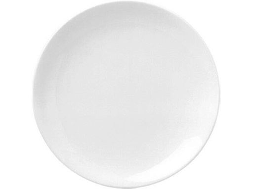 [60251424] GURAL ASSIETTE PLATE 25CM PORCELAINE BLANCHE