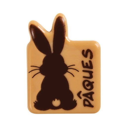 [08053879] 2069474 PAASHAAS RUGZAK 35X25MM CHOCOLADE KARAMEL 120 STUKS = DOOS