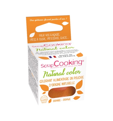 [08055658] SCRAPCOOKING NATURAL FOOD COLOURING ORANGE 10GR