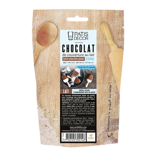 [08075530] MILK CHOCOLATE SPECIAL FROZEN PREPARATIONS 250G