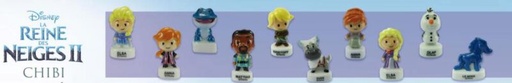 [60228770] SANTON "REINE DES NEIGES 2 CHIBI" + COURONNES 100PCES