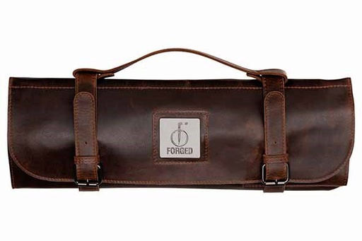 [60252154] FORGED ESSENTIALS GAINE ROULEAU CUIR BRUNE  16X43X4CM