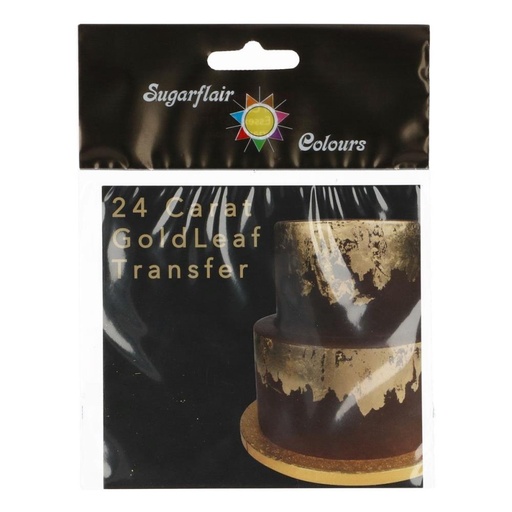 [08053722] SUGARFLAIR GOLD LEAF 80X80MM 24 CARAT
