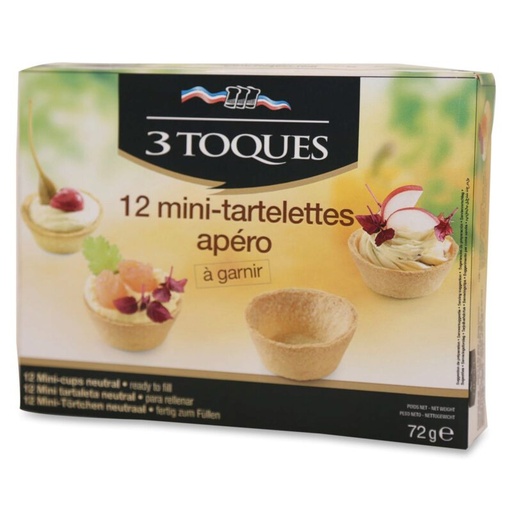 [05101507] 3TOQUES  MINI TARTELETTES APERO 12 PCES