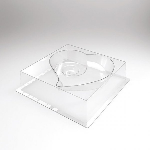 [08057615] 070512 PCB MOULES ENTREMETS COEURS SPIRALE POUR 30 PIÈCES 17,8X17,3 CM 30PCES ***S/CD***