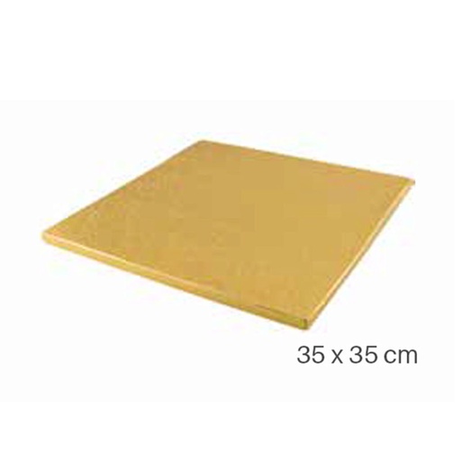 [51657417] 1030450 SQUARE PLATE 35 X 35CM GOLD