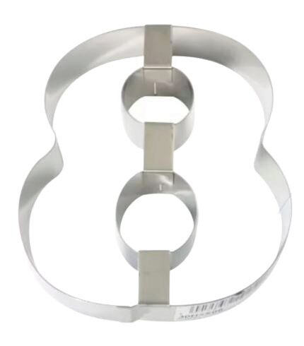 [51642139] NUMBER 8 MOLD STAINLESS STEEL 30CM HT4CM