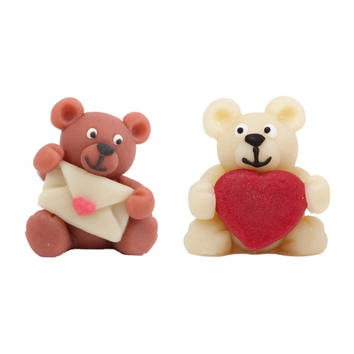 [08060258] 1017065 BEAR ENVELOPE HT40MM MARZIPAN 42PCS ***S/CDE***