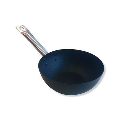 [57662160] POINT-VIRGULE WOK 20CM ANTI-AANBAK KOOLSTOFSTAAL