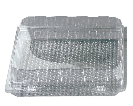 [41802308] PATIPACK VIERKANT PATISS DOOS 235X235X100MM VENTILEREND CHARNIER DEKSEL 160 STUKKEN