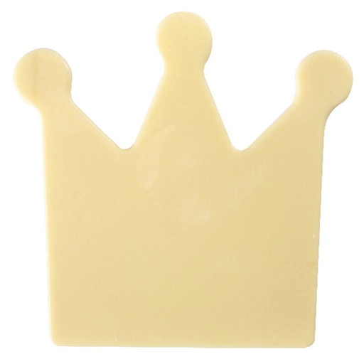 [08054327] 2067256 WITTE CHOCOLADE KROON REEP 11X12CM 10 STUKS ***OP BESTELLING***