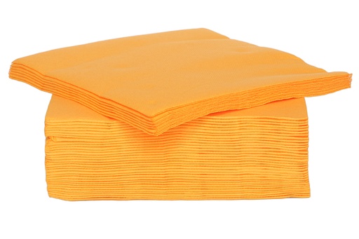 [44665086] C&T PROF COCKTAILSERVETTEN SINAASAPPEL MANDARIJN 25X25CM 40 STUKS