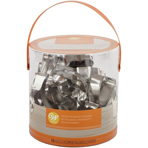 [08053142] WILTON MINI HALLOWEEN COOKIE CUTTERS 18 PIECES