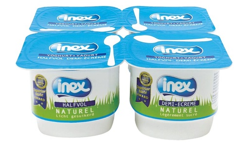 [06020302] INEX 3000 PLAIN YOGURT 4X125GR ***SOLD ONLY IN MULTIPLE 6**