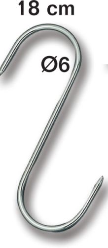 [50403222] FISCHER RVS HAAK 18CM ⌀ 6 MAXIMAAL GEWICHT 70KG