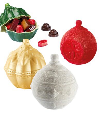 [70408685] 3D THERMOFORM CHOCOLATE MOLD CHRISTMAS BALL