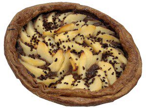 [02100325] ❄️TERRE EMBRUNS 5FON2015 GRANDE TARTE POIRE CHOCOLAT Ø24CM AU BEURRE PAC 5X840GR