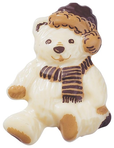 [08056452] 045717 PCB TEDDYBEER CB WIT 5,53X4,12 CM 90STUKS ***S/CD***