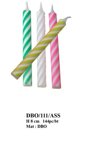 [53501080] 10 YEAR CANDLES ASSORTMENT 144 PCES