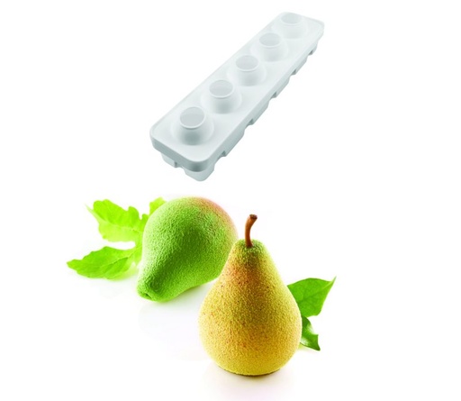 [51657253] MOULE SILIKOMART PERA  ET FICO -POIRE DIAM60X55 H76MM+SUPPORT