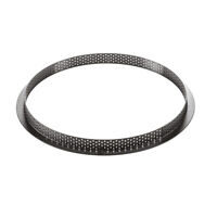 [51657472] SILIKOMART TARTE RING MOLDS Ø 100 H20MM PERFORATED CIRCLES BOX OF 4 PCES