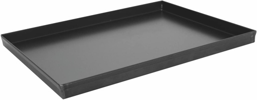 [51301065] PLAQUE TOLE NOIR 40X30X2.5CM 4 BORDS DROIT EPAISSEUR 0.75MM